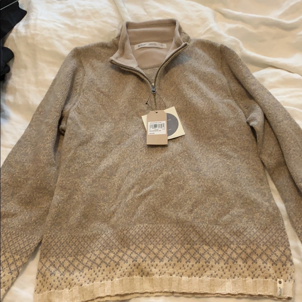 Woolrich fleece pullover sweater